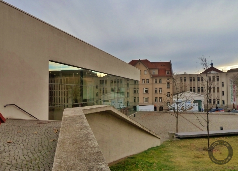 Auditorium maximum (Audimax) am Universitätsplatz in Halle (Saale)