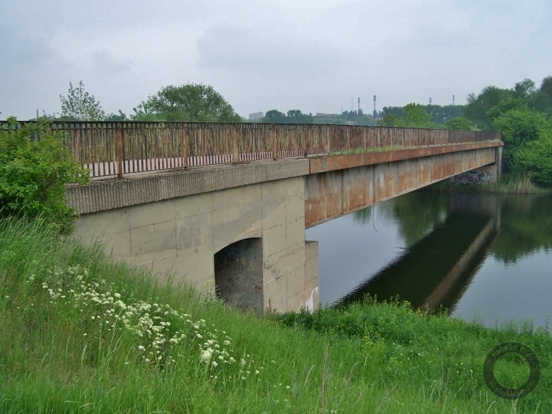 Kanalbrücke in der Unteren Aue in Halle (Saale)