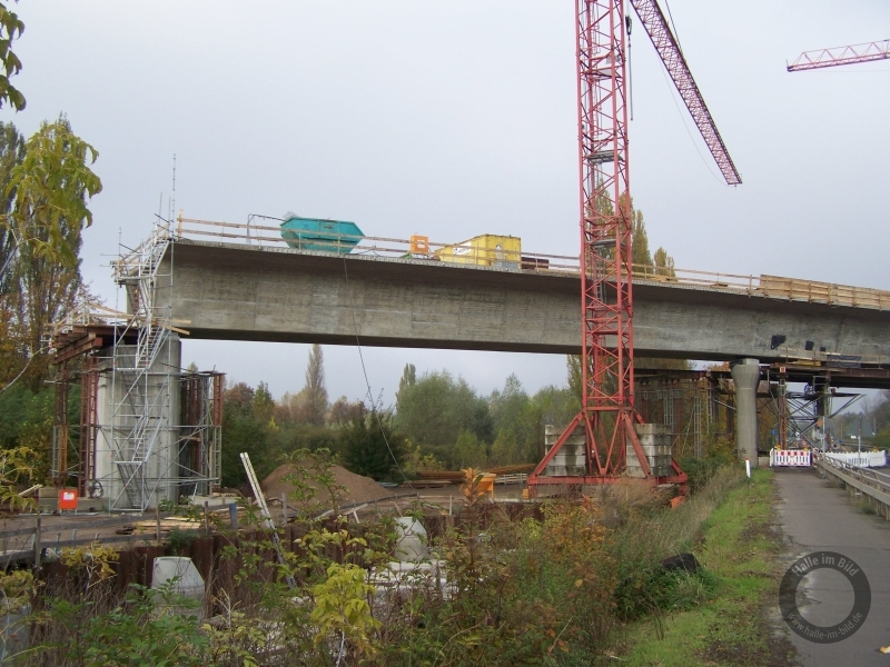 Saale-Elster-Talbrücke an der B91 bei Halle (Saale)