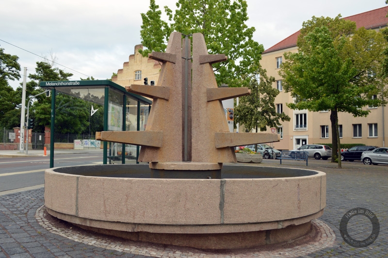 Brunnen am Melanchthonplatz in Halle (Saale)