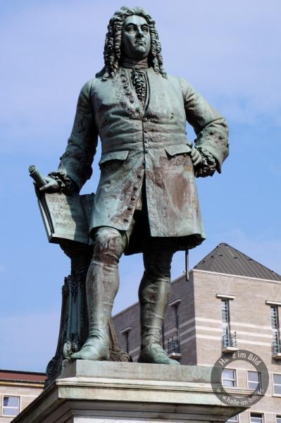Denkmal zu Ehren von Georg Friedrich Händel in Halle (Saale)