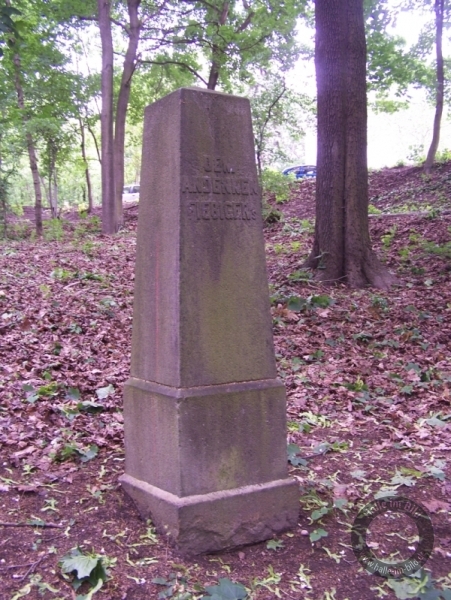 Denkmal für Hermann Fiebiger im Amselgrund in Halle (Saale)