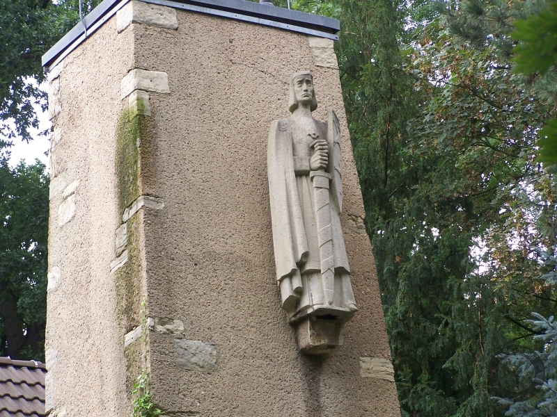 Denkmal "Ludwig der Springer" am Riveufer 4 in Halle (Saale)