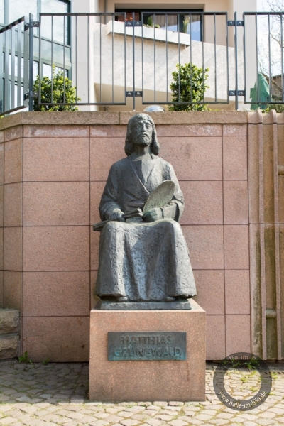 Denkmal für Matthias Grünewald von Gerhard Geyer am Mühlberg in Halle (Saale)