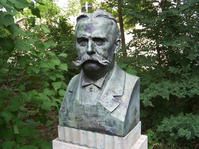 Denkmal für Wilhelm Rimpau auf dem GSZ-Gelände in Halle (Saale)