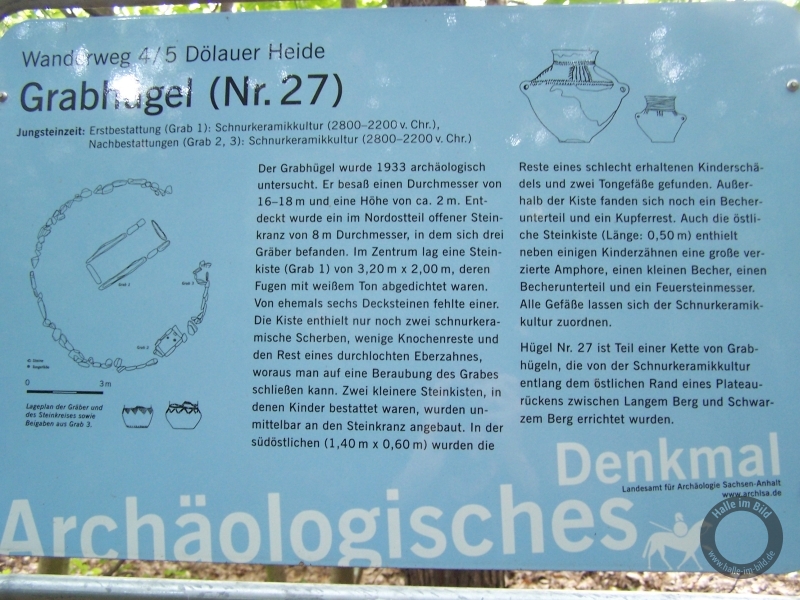 Grabhügel Schwarzer Berg in der Dölauer Heide in Halle (Saale)