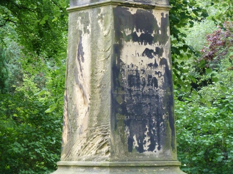 Gedenkstein zum Deutsch-Französischen Krieg auf dem Nordfriedhof in Halle (Saale)