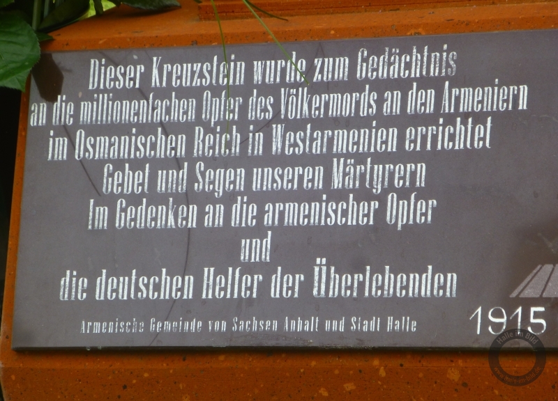 Denkmal für die Opfer des Völkermordes an den Armeniern am Hansering in Halle (Saale)