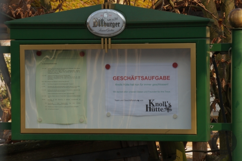 "Knoll's Hütte" in der Waldstraße in Halle-Dölau