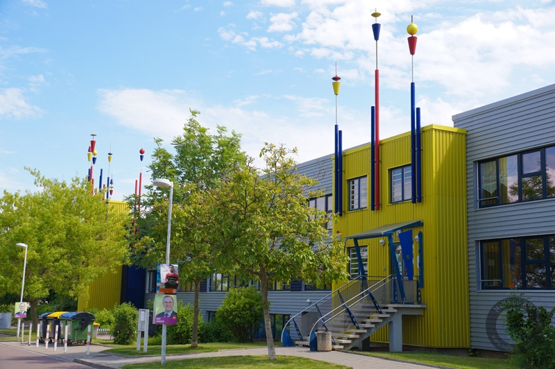 Fassadengestaltung für ein Kulturzentrum im Stadtteil Heide-Nord in Halle (Saale)