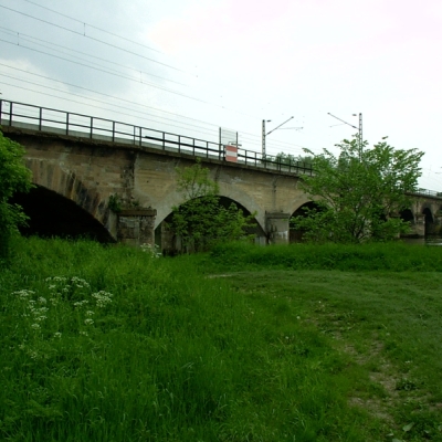 Eisenbahnbrücke in Halle-Wörmlitz
