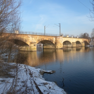 Eisenbahnbrücke in Halle-Wörmlitz
