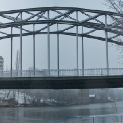 Genzmer Brücke am Holzplatz in Halle (Saale)