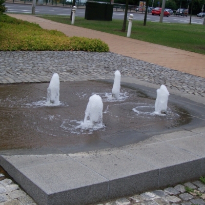 Brunnen am Dessauer Platz in Halle (Saale)