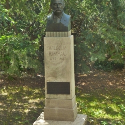 Denkmal für Wilhelm Rimpau auf dem GSZ-Gelände in Halle (Saale)