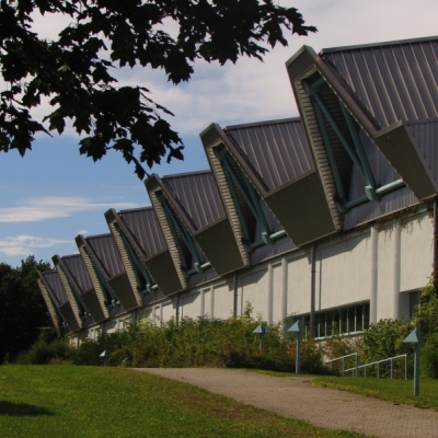 Sporthalle Brandberge (Brandberghalle) am Kreuzvorwerk in Halle (Saale)