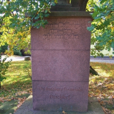 Gedenkstein Erster Weltkrieg in Halle-Büschdorf