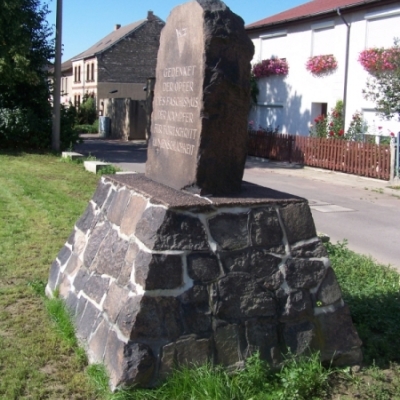 Gedenkstein zu Ehren der Opfer des Faschismus in Wörmlitz