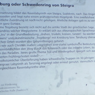 Schwedenring von Steigra am Landesmuseum in Halle (Saale)