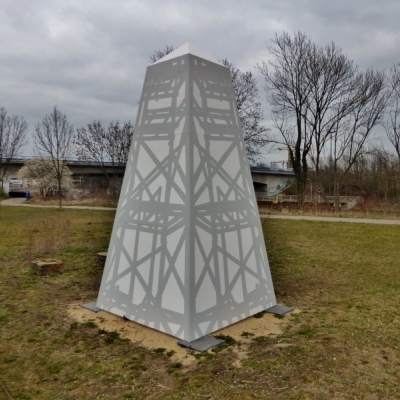 Denkmal für den Solturm auf dem Holzplatz in Halle (Saale)