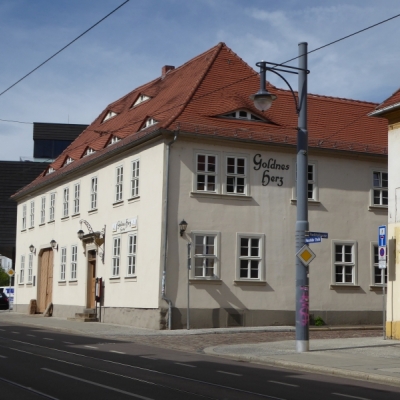Gasthof "Goldnes Herz" in der Mansfelder Straße in Halle (Saale)