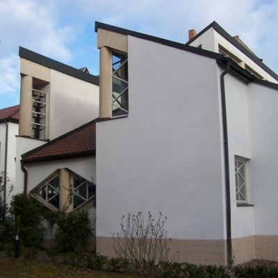 Katholische Heilig-Kreuz-Kirche in der Gütchenstraße in Halle (Saale)