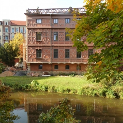 Ronneburgsche Mühle am Robert-Franz-Ring in Halle (Saale)