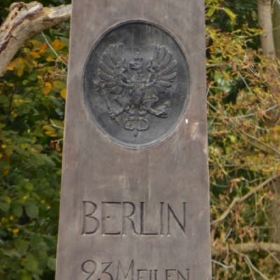 Preußischer Meilenstein in Halle-Ammendorf