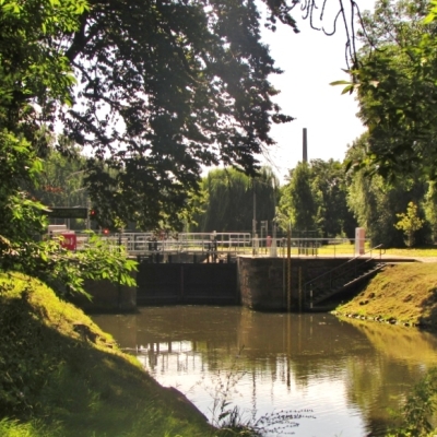 Einfahrt Schleusenkanal im August 2016