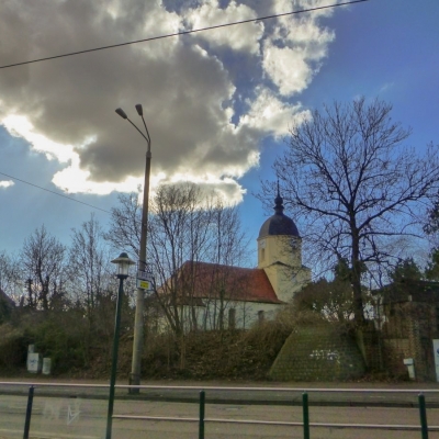 Transformatorenhaus in der Merseburger Straße in Halle-Ammendorf