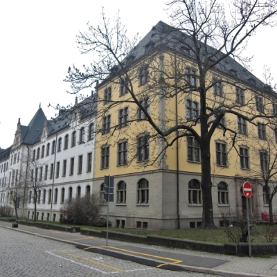 Landesverwaltungsamt (ehemalige Eisenbahndirektion) in der Ernst-Kamieth-Straße in Halle (Saale)