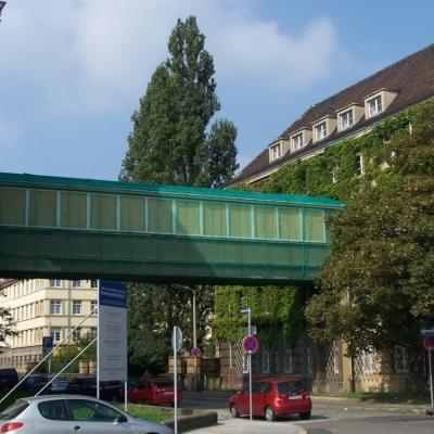 Reichsbahnamt in der Ernst-Kamieth-Straße in Halle (Saale)
