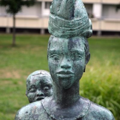 Afrikanerin mit Kind