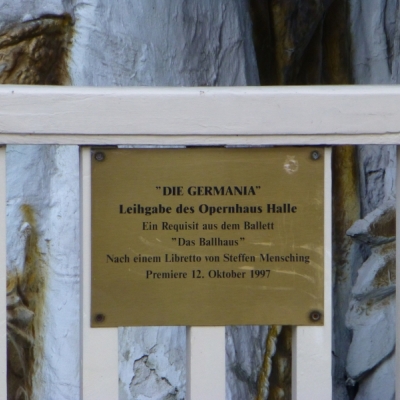 Bühnenfigur Germania in Halle (Saale)