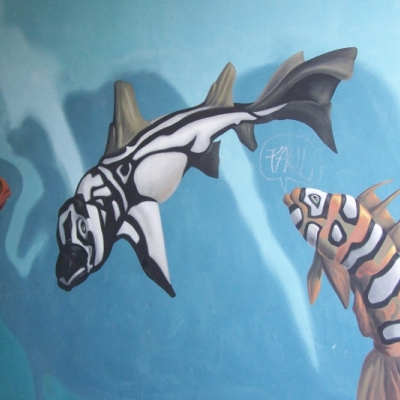 Wandgestaltung "Der Traum vom Fliegen" in Halle (Saale)