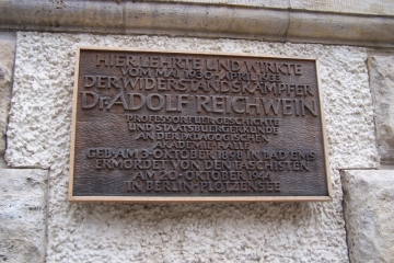 Adolf Reichwein-Gedenktafel in Halle (Saale)