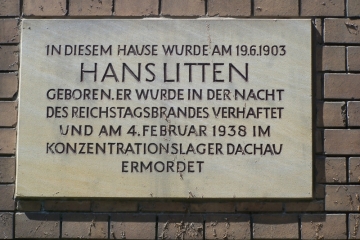 Gedenktafel für Hans Litten in Halle (Saale)