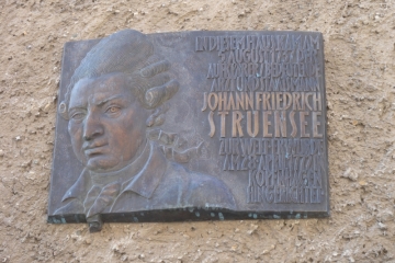 Gedenktafel für Johann Friedrich Struensee