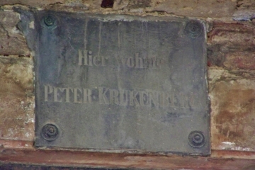 Gedenktafel für Peter Krukenberg in der Brüderstraße in Halle (Saale)