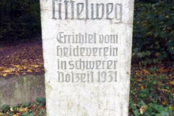 Tittelweg (Franz Robert Tittel) in der Dölauer Heide in Halle (Saale)