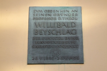 Willibald Beyschlag (Gedenktafel)