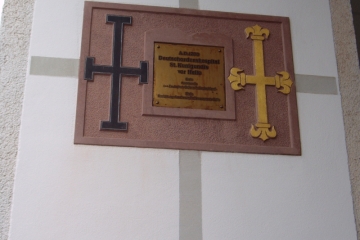 Gedenktafel Deutschordenskommende St. Kunigunde in Halle (Saale)