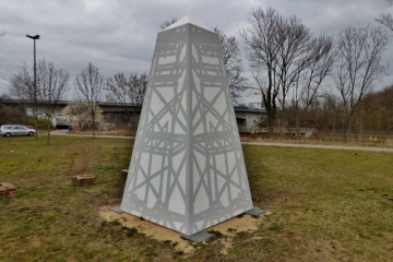 Denkmal für den Solturm auf dem Holzplatz in Halle (Saale)