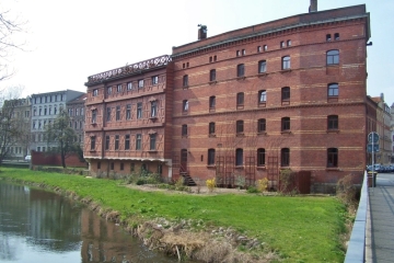 Ronneburgsche Mühle am Robert-Franz-Ring in Halle (Saale)