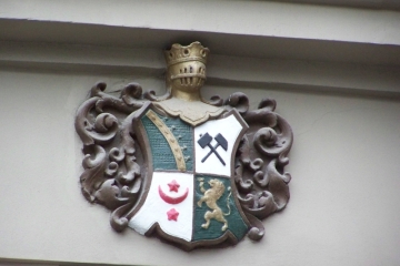 Wappen in der Brüderstraße 14 in Halle (Saale)