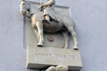 Plastik "Sankt Moritz" am Moritzzwinger