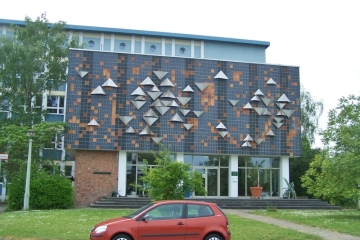 Wandgestaltung Pharmazeutisches Institut auf dem Weinberg in Halle (Saale)